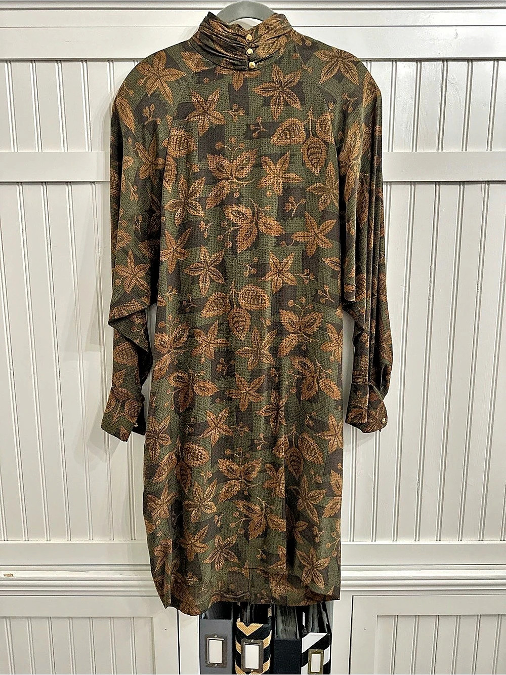 VTG 80s Gillian Floral 100% Silk Mini Dress Vintage Size 6 (XS-S)